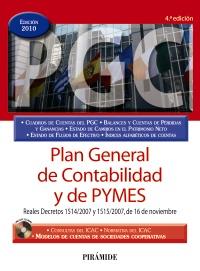 PLAN GENERAL DE CONTABILIDAD Y DE PYMES | 9788436823851 | EDICIONES PIRÁMIDE