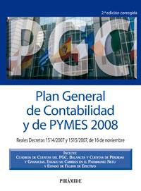 PLAN GENERAL DE CONTABILIDAD Y DE PYMES 2008 | 9788436821772 | EDICIONES PIRÁMIDE
