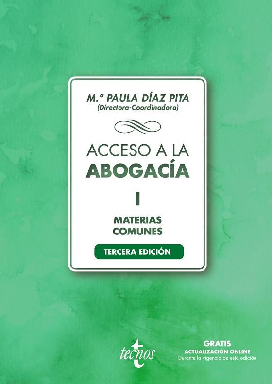 ACCESO A LA ABOGACÍA-I | 9788430982332 | DÍAZ PITA, Mª PAULA / BAREA GALLARDO, PEDRO ALBERTO / CASTILLO RIGABERT, FERNANDO / CHOCRÓN GIRALDEZ