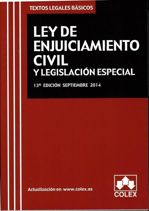 LEY DE ENJUICIAMIENTO CIVIL Y LEGISLACION ESPECIAL 2014 | 9788483424599 | AAVV