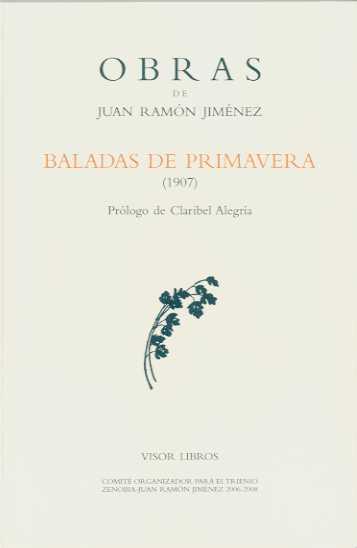 BALADAS DE PRIMAVERA | 9788498950137 | JIMENEZ, JUAN RAMON