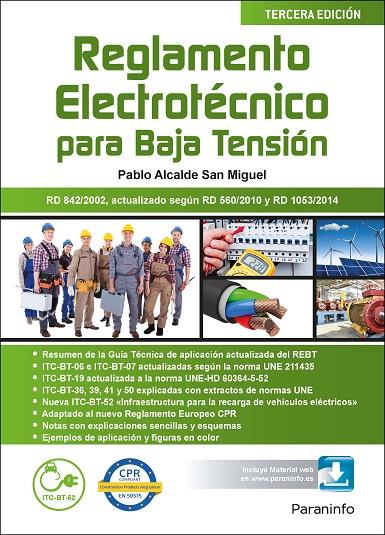 REGLAMENTO ELECTROTÉCNICO PARA BAJA TENSIÓN  3.ª EDICIÓN 2017 | 9788428340427 | ALCALDE SAN MIGUEL, PABLO