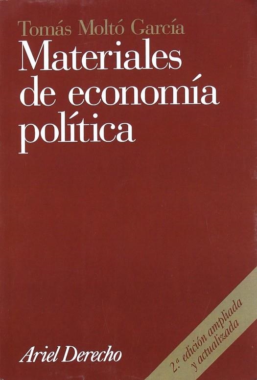 MATERIALES DE ECONOMIA POLITICA | 9788434432178 | MOLTO GARCIA, TOMAS