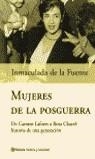 MUJERES DE LA POSGUERRA DE CARMEN LAFORET A ROSA CHACEL | 9788408042624 | FUENTE, INMACULADA DE LA