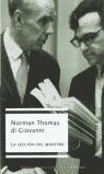 LECCION DEL MAESTRO LA | 9789500720342 | THOMAS, NORMAN