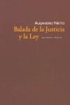 BALADA DE LA JUSTICIA Y LA LEY | 9788481645293 | NIETO, ALEJANDRO