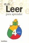 LEER PARA APRENDER 4 PRIMARIA | 9788429476224 | AA.VV