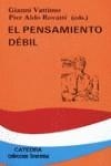 PENSAMIENTO DEBIL, EL | 9788437607399 | VATTIMO/ALDO