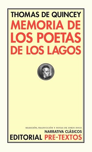 MEMORIA DE LOS POETAS DE LOS LAGOS | 9788481915198 | QUINCEY, THOMAS DE