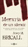 MEMORIA DE UN SILENCIO | 9788401378218 | BRICALL, JOSEP M