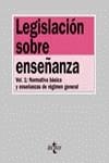 LEGISLACION SOBRE ENSEÑANZA VOL. I | 9788430939466 | EMBID IRUJO, ANTONIO