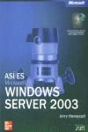 ASI ES MICROSOFT WINDOWS SERVER 2003 | 9788448139384 | HONEYCUTT, JERRY