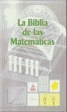BIBLIA DE LAS MATEMATICAS, LA | 9788487736957 | AAVV