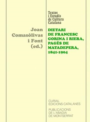 DIETARI DE FRANCESC GORINA I RIERA PAGES DE MATADEPERA 1841- | 9788484155508 | COMASÒLUVAS I FONT, JOAN