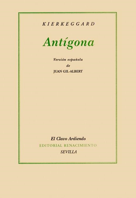 ANTIGONA | 9788484721185 | KIERKEGAARD, SOREN