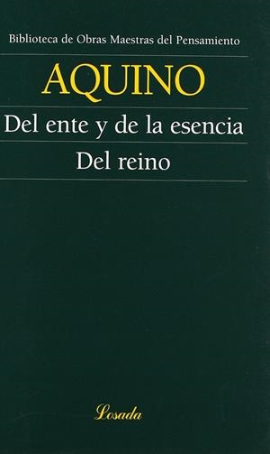 DEL ENTE Y DE LA ESENCIA / DEL REINO | 9789500392594 | AQUINO, TOMÁS DE