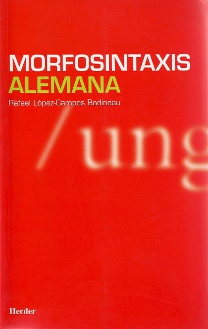 MORFOSINTAXIS ALEMANA | 9788425423727 | LOPEZ CAMPOS, RAFAEL