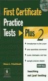 FIRST CERTIFICATE PRACTICE TESTS PLUS 2 | 9780582518131 | FRIED-BOOTH,DIANA L.