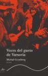 VOCES DEL GUETO DE VARSOVIA | 9788484282259 | GRYNBERG, MICHAL