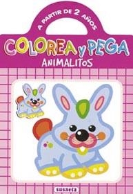 COLOREA Y PEGA ANIMALITOS, VERDE | 9788430542949 | JAVIER INARAJA