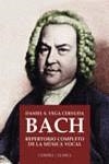BACH REPERTORIO COMPLETO DE LA MUSICA VOCAL | 9788437621883 | VEGA CERNUDA, MIGUEL ANGEL