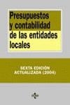 PRESUPUESTOS Y CONTABILIDAD DE LAS ENTIDADES LOCALES | 9788430941865 | MONTESINOS JULVE, VICENTE / ORÓN MORATAL, GERMÁN