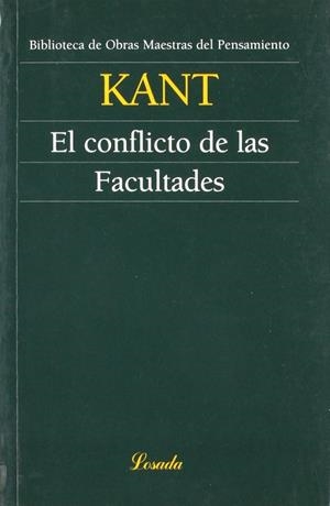 CONFLICTO DE LAS FACULTADES, EL | 9789500392976 | KANT, IMMANUEL
