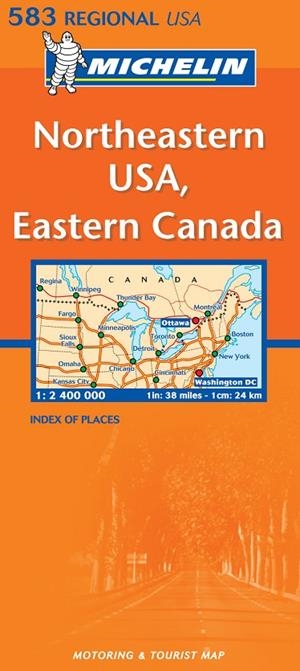 NORTHEASTERN USA, EASTERN CANADA MAPA | 9782061008331 | MICHELIN