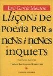 LLIÇONS DE POESIA PERA NENS I NENES INQUIETS | 9788484440772 | GARCIA, LUIS