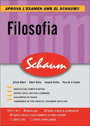 FILOSOFIA SCHAUM CATALA | 9788448198732 | ALBERT, ANTONI / BOTTA, ALBERT / BRETXA, JOAQUIM