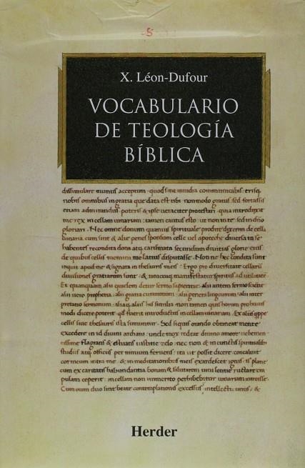 VOCABULARIO DE TEOLOGIA BIBLICA | 9788425408090 | LEON-DUFOUR, XAVIER