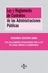 LEY Y REGLAMENTO DE CONTRATOS DE LAS ADMINISTRACIONES PUBLIC | 9788430942282 | VARIOS/-