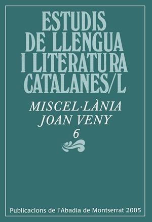 MISCEL.LANIA JOAN VENY 6 | 9788484156871 | VARIOS AUTORES