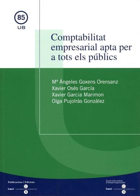 COMPTABILITAT EMPRESARIAL APTA PER A TOTS ELS PUBLICS | 9788447528844 | AAVV