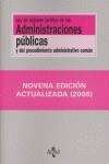 LEY DE REGIMEN JURIDICO DE LAS ADMINISTRACIONES PUBLICAS Y D | 9788430943241 | -
