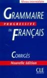 GRAMMAIRE PROGRESSIVE DU FRANÇAIS INTERMEDIAIRE CORRIGE NOUV | 9782090338492 | AA.VV.