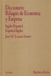 DICCIONARIO BILINGÜE DE ECONOMIA Y EMPRESA : INGLES-ESPAÑOL/ | 9788436819885 | LOZANO IRUESTE, JOSE MARIA