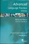 ADVANCED LANGUAGE PRACTICE WITH KEY | 9781405007627 | VINCE, MICHAEL