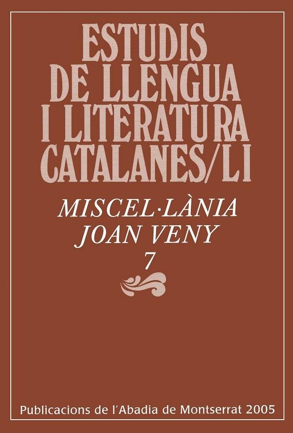 MISCEL.LANIA JOAN VENY 7 | 9788484157373 | VARIOS AUTORES