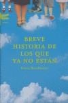 BREVE HISTORIA DE LOS QUE YA NO ESTAN | 9788495908797 | BROCKMEIER, KEVIN