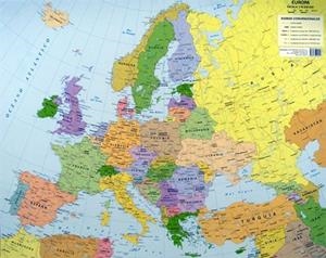 MAPA MURAL EUROPA MINI PLASTIFICAT POLITIC | 9788479209513 | AAVV