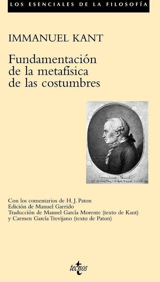 FUNDAMENTACION DE LA METAFISICA DE LAS COSTUMBRES | 9788430943296 | KANT, IMMANUEL