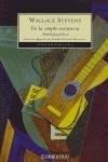 DE LA SIMPLE EXISTENCIA | 9788497939027 | STEVENS, WALLACE