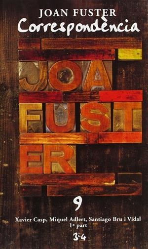 CORRESPONDENCIA 9 | 9788475027463 | FUSTER, JOAN