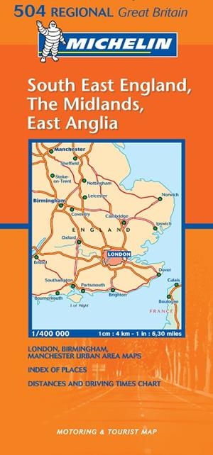 SOUTH EAST ENGLAND - THE MIDLANDS [MAPA 2003] (504) | 9782061008065 | VV. AA.