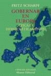 GOBERNAR EN EUROPA ¿EFICAZ Y DEMOCRATICAMENTE? | 9788420667478 | SCHARPF, FRITZ W.