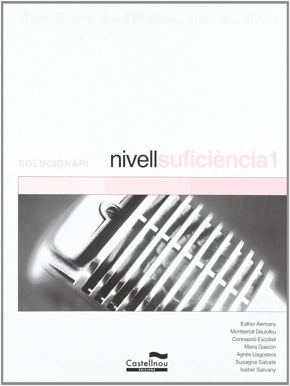 NIVELL SUFICIENCIA 1 SOLUCIONARI | 9788498040845 | ALEMANY MIRALLES, ESTHER