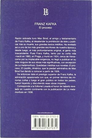 PROCESO, EL | 9789500307031 | KAFKA, FRANZ