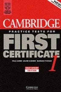 PRATICE TESTS FOR FIRST CERTIFICATE 1 | 9780521498968 | AA.VV.