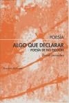 ALGO QUE DECLARAR | 9788495408679 | GONZALEZ, DAVID